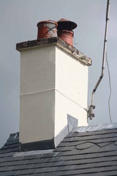 Chimney close up from our roofing firm teams photos